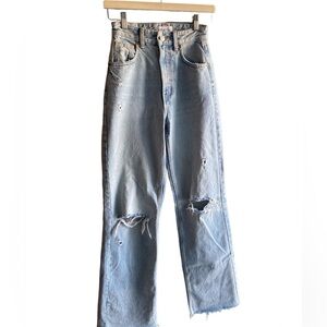 ZARA Wide Leg High Waist Jeans